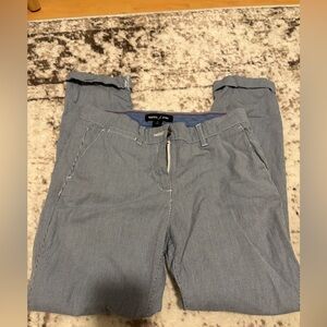 Women’s nautica blue and white striped chino montauk pants
